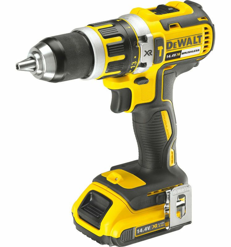 Aku příklepová vrtačka bezuhlíková 14,4V XR 2x4,0Ah DeWALT