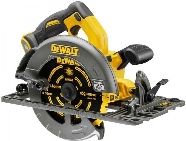 Aku kotoučová pila 54 V XR FLEXVOLT se základnou pro vodící lišty DeWALT, BEZ AKU