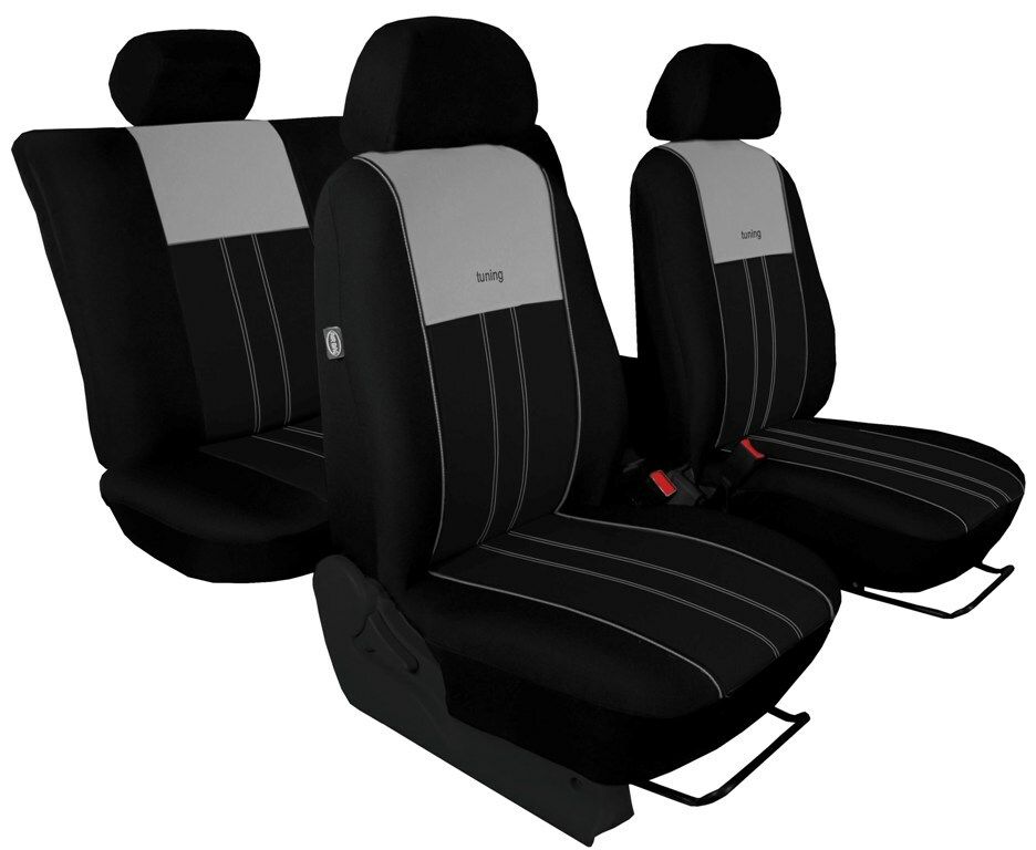 Autopotahy DUO TUNING stříbrnočerné SIXTOL