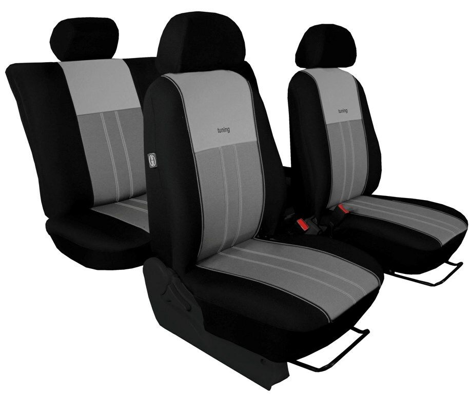 Autopotahy DUO TUNING stříbrnošedé SIXTOL