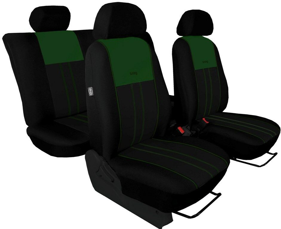Autopotahy DUO TUNING zelenočerné SIXTOL