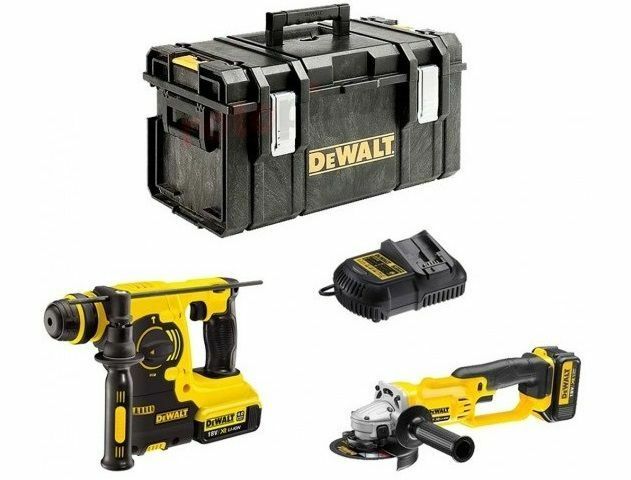 Kombo sada aku nářadí CS 18V XR Li-Ion DeWALT DCK271M2, kladivo + úhlová bruska