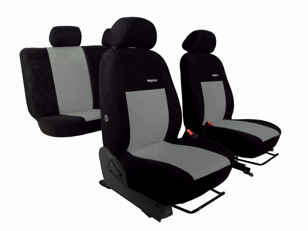 Autopotahy Dacia DUSTER I,od r.2010-2013,dělené zadní opěr., ELEGANCE ALCANTARA černošedé SIXTOL