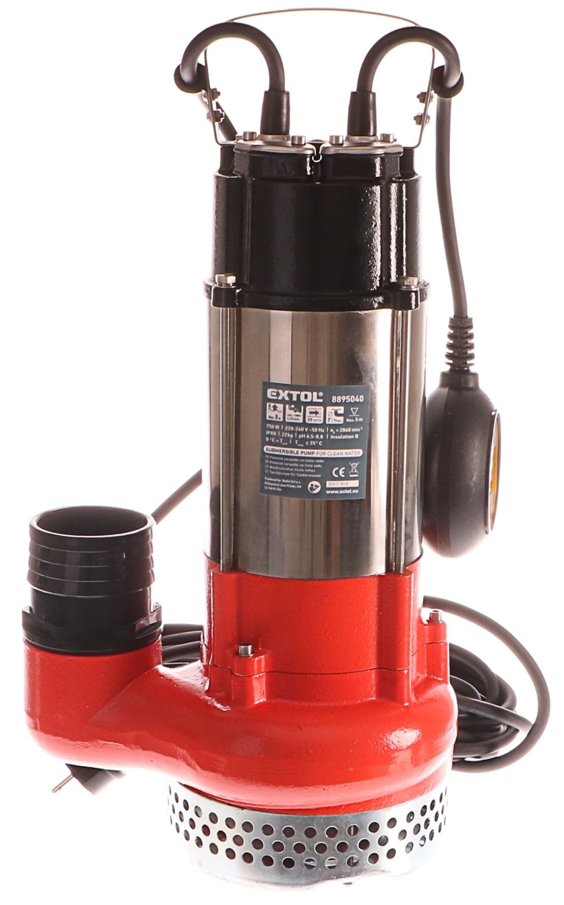Čerpadlo ponorné, 750W, 39000l/h EXTOL-PREMIUM