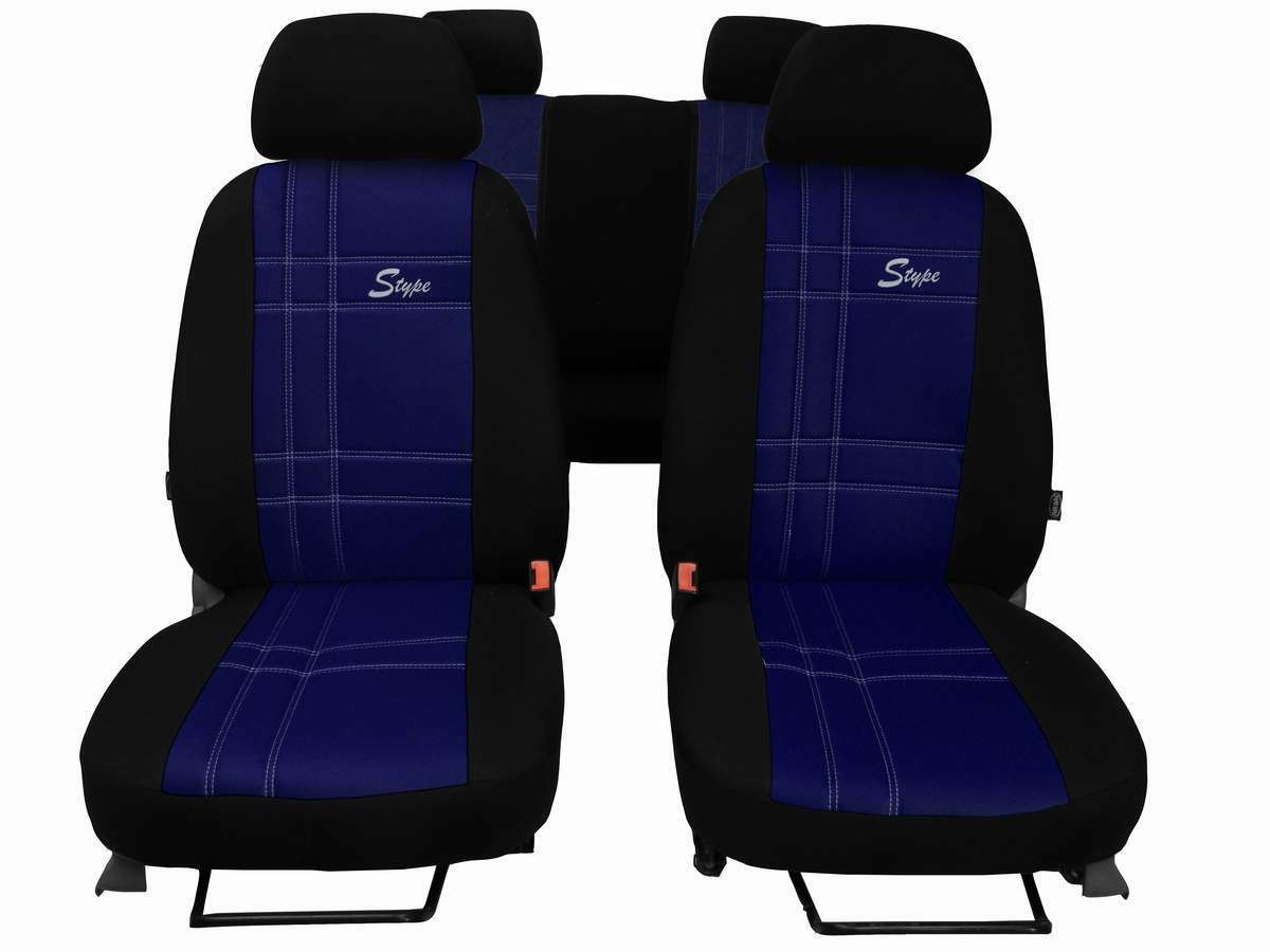 Autopotahy S-TYPE ALCANTARA modré