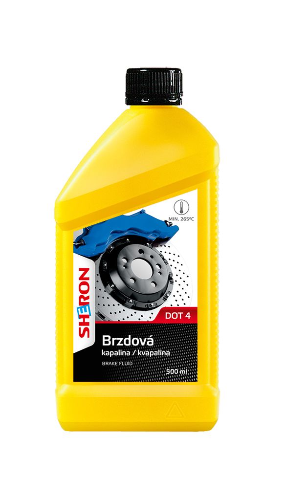 Fotografie Brzdová kapalina DOT 4, 500 ml SHERON SHERON