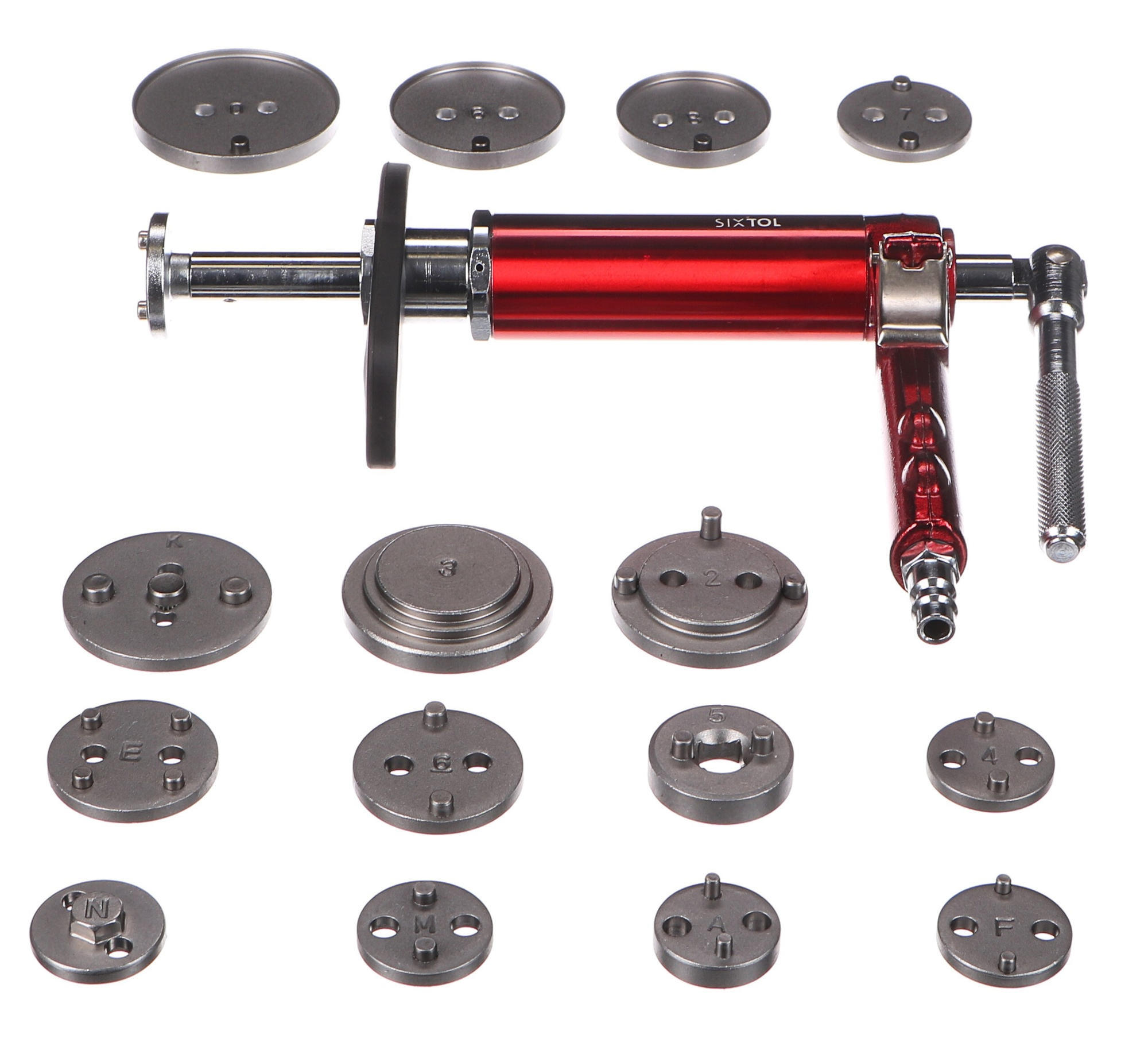 SIXTOL SX1272 Pneumatický stlačovák brzdových pístů MECHANIC BRAKE SET PNEU 16, sada 16ks