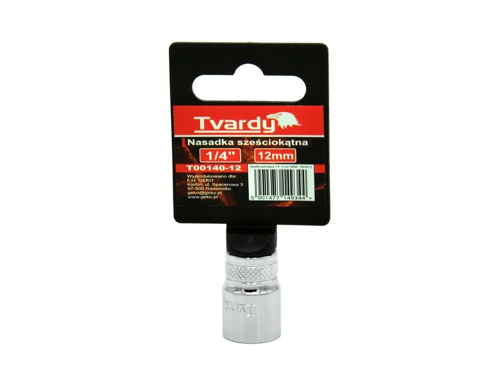 Fotografie Hlavice nástrčná 1/4" 12 mm TVARDY