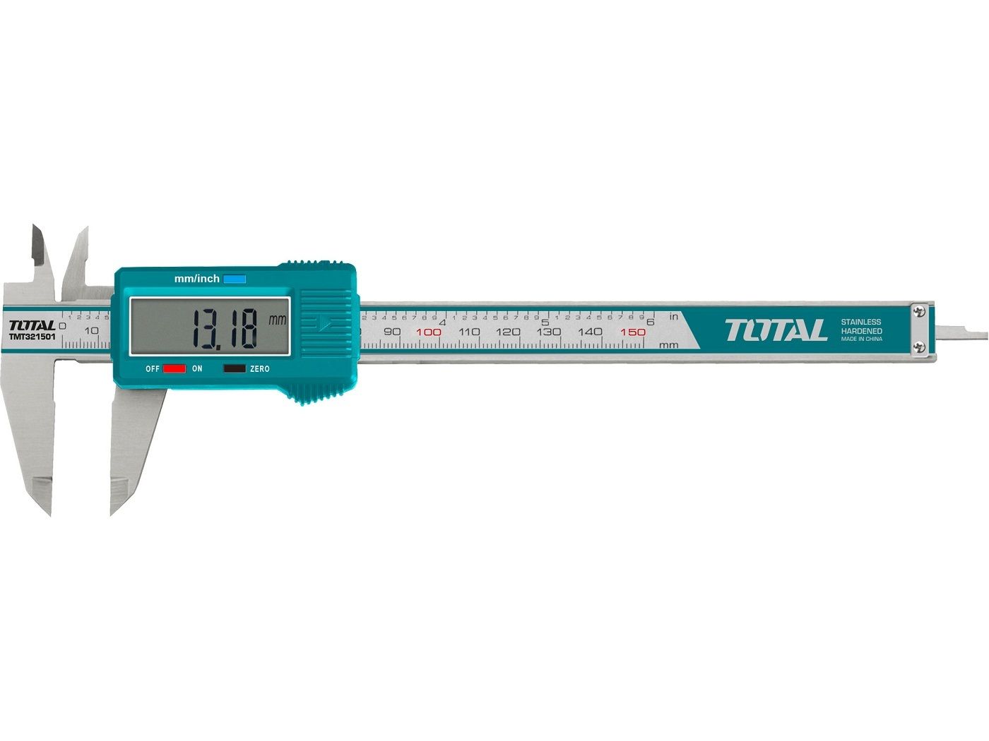 Měřítko posuvné digitální, 150mm TOTAL-TOOLS