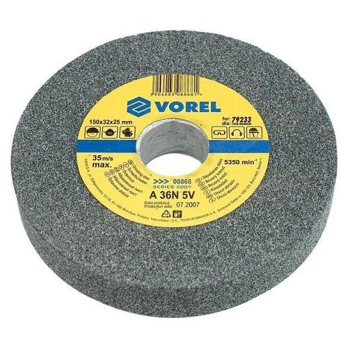 Kotouč brusný, 150x12 x15 mm, jemný do stolní brusky TOYA