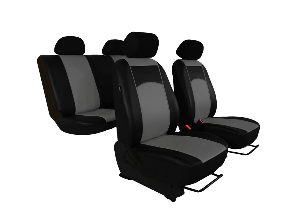 Autopotahy NISSAN QASHQAI I, od r. 2006-2010, 5 míst, kožené TUNING šedé SIXTOL