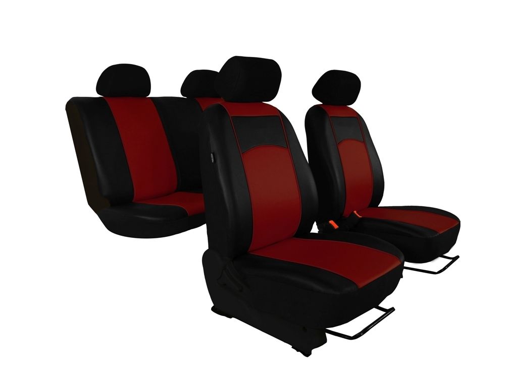 Autopotahy NISSAN QASHQAI I, od r. 2006-2010, 5 míst, kožené TUNING vínové SIXTOL