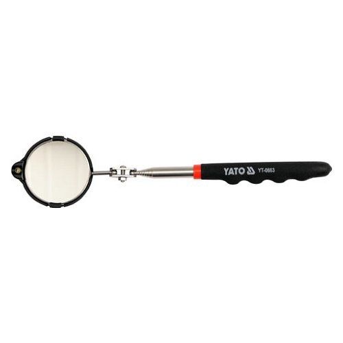 Zrcátko kontrolní teleskopické s LED osvětlením, 265-920mm, YATO