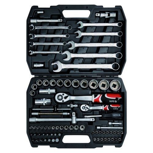 Gola sada 1/2", 1/4" + příslušenství, 82 ks, YATO