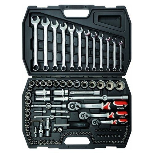 Gola sada 1/2", 3/8", 1/4" + příslušenství, 111 ks, YATO