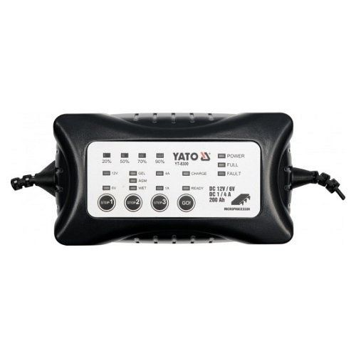 Nabíječka 1A/6V, 4A/12V, gel/procesor, YATO