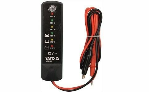 Tester autobaterií LED YATO