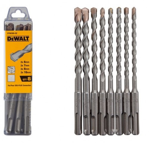 DEWALT DT60300 8dílná sada vrtáků SDS-Plus