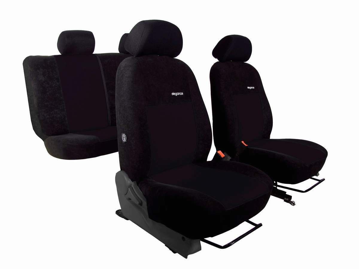 Autopotahy CITROEN JUMPER II, 3 místa, stolek, ELEGANCE ALCANTARA, černé SIXTOL
