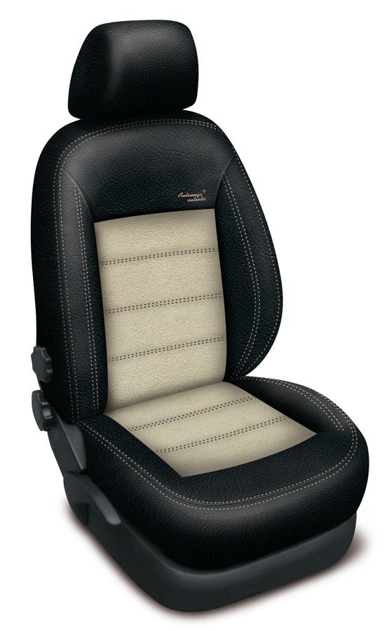Autopotahy kožené BMW X5 I, od r. 2000-2006, AUTHENTIC VELVET černobéžové SIXTOL