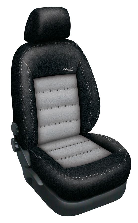 Autopotahy kožené BMW X5 I, od r. 2000-2006, AUTHENTIC LEATHER černošedé