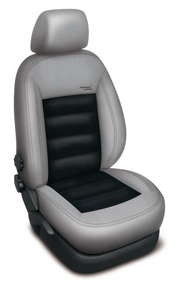 Autopotahy kožené BMW X5 I, od r. 2000-2006, AUTHENTIC LEATHER šedočerné SIXTOL
