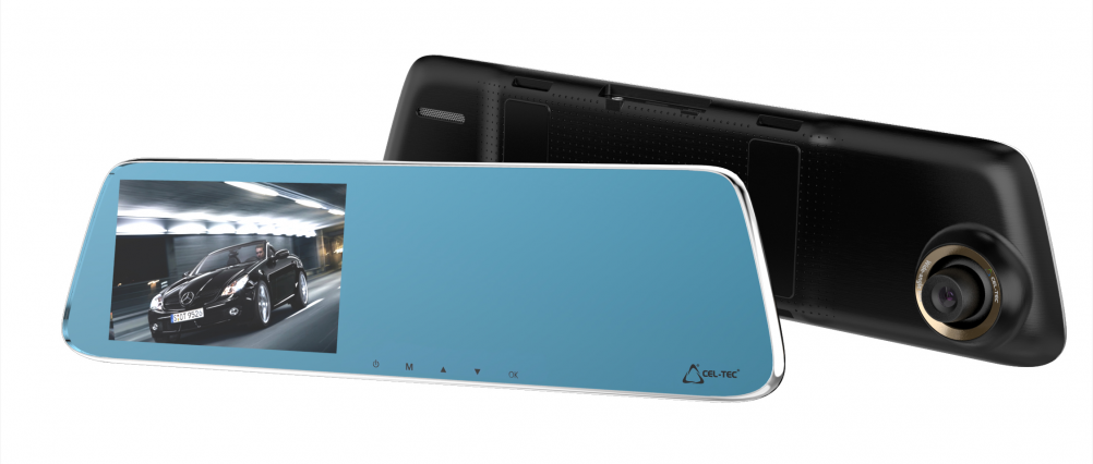 Duální palubní kamera ve zpětném zrcátku CEL-TEC M6 DUAL