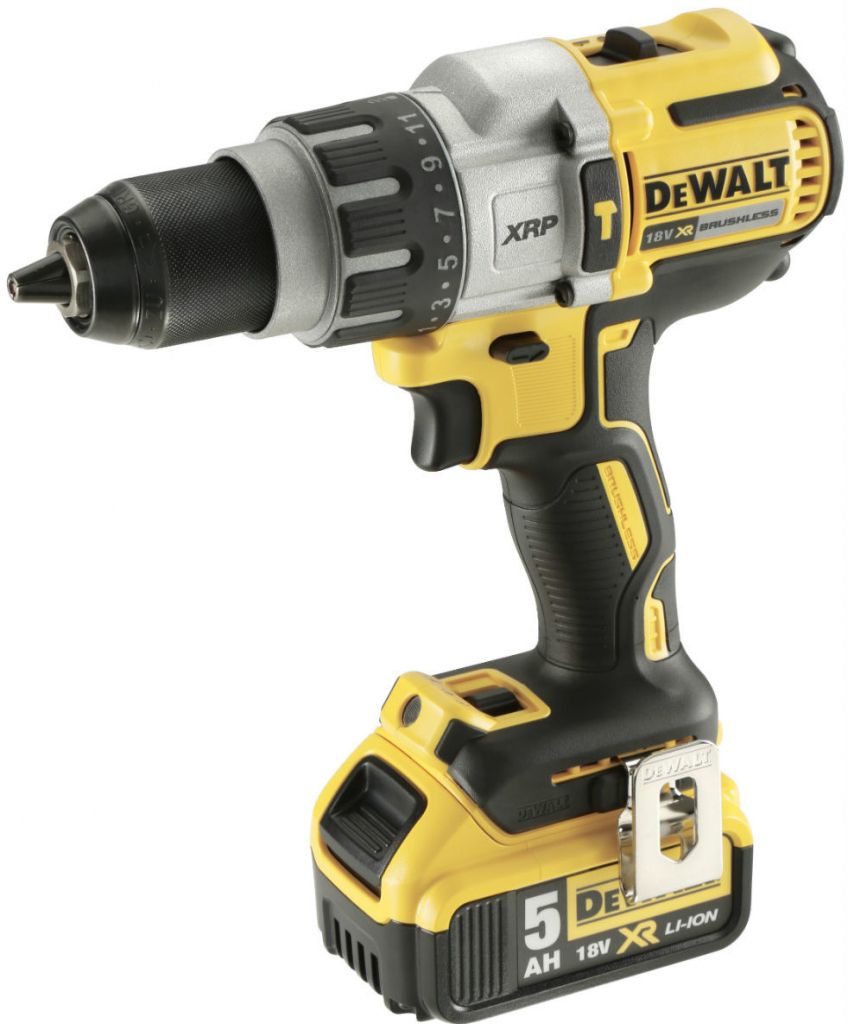 Příklepová vrtačka aku, 2x5.0Ah, 18V XRP Li-Ion, bezuhlíková, DeWALT