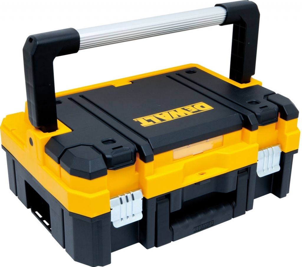 Tstak box 1, box na nářadí s kovovou rukojetí DeWalt