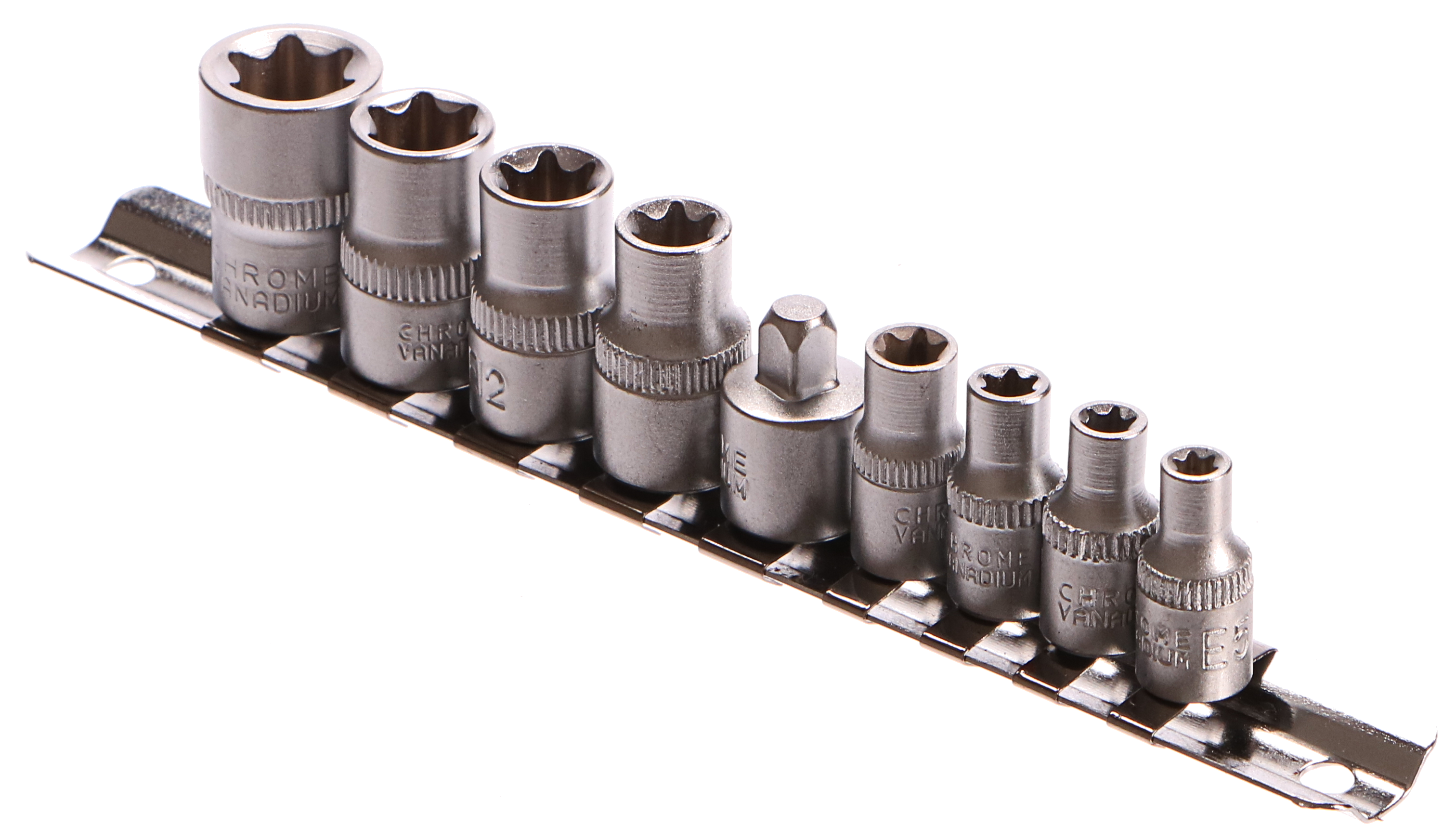 Sada hlavic torx, 9ks, 1/4 a 3/8", GEKO