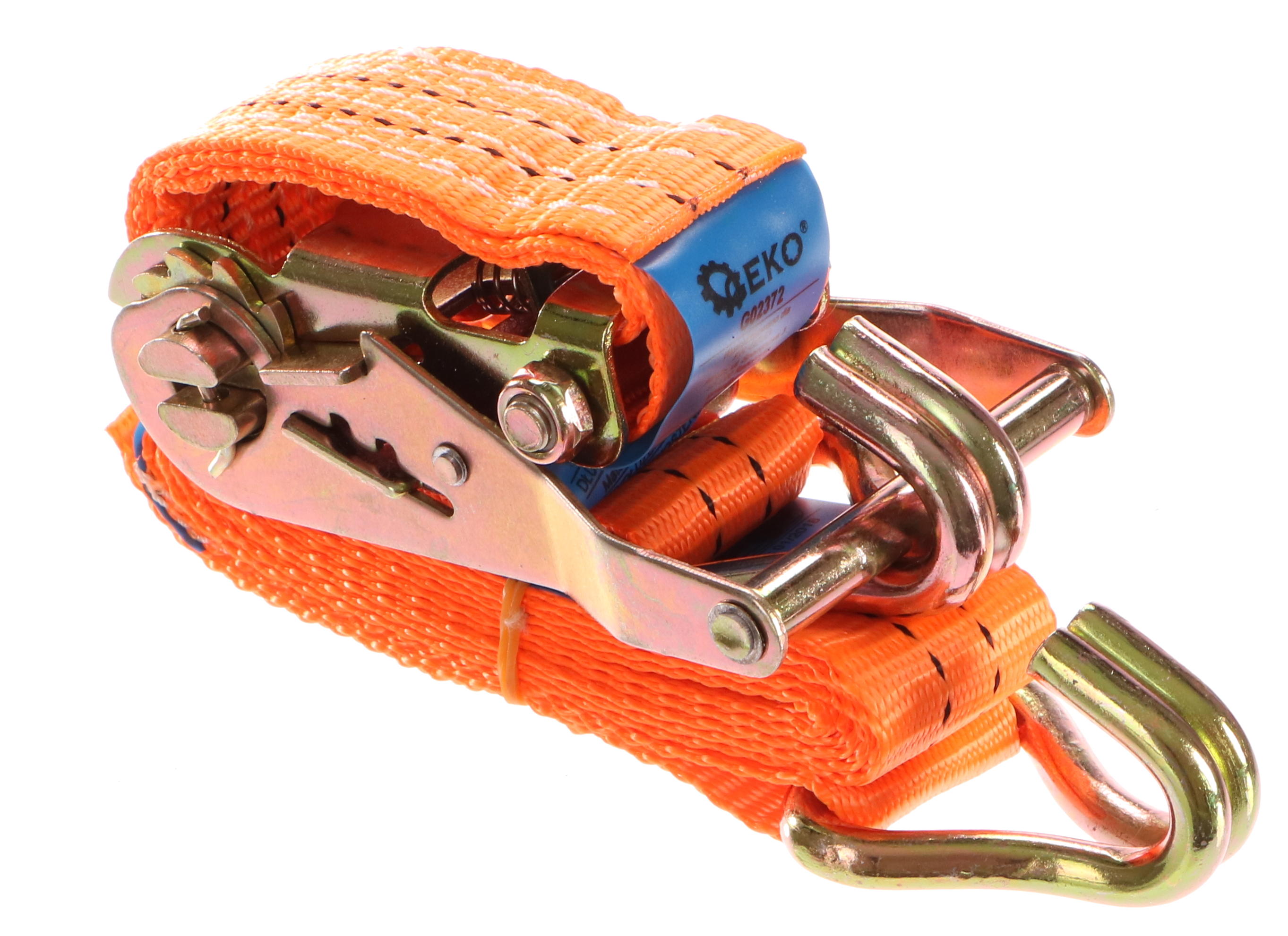 Popruh upínací s ERGO ráčnou a hákem, 2m/2T/40mm, GEKO