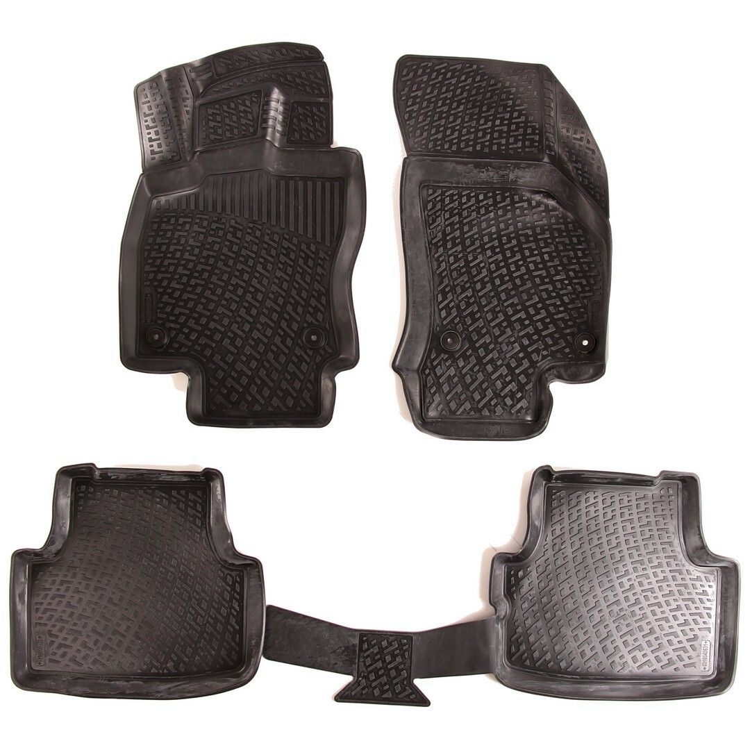 Gumové koberce Škoda Superb III (dlouhé přední koberce) (15-) (3D) SIXTOL
