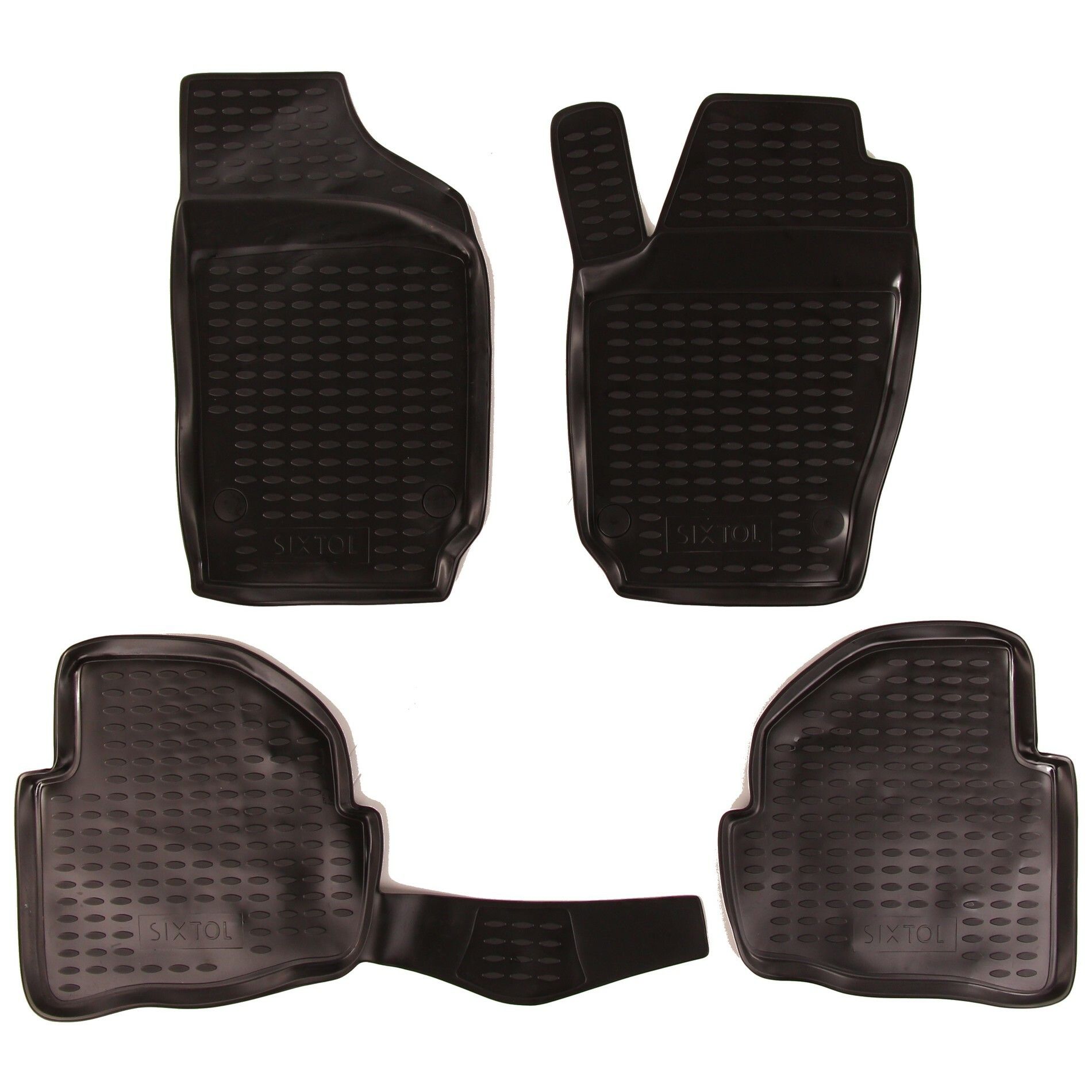 Gumové koberce VOLKSWAGEN Polo, 2002-2009 SIXTOL