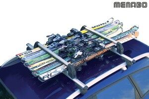 Nosič na lyže SILVER ICE ALU, 6x lyže / 4x snowboard MENABO