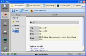 TouchScan v češtině na CD - ELM 327 - DIAG SIXTOL