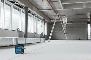 Rotační laser Bosch GRL 300 HV + přijímač, měřící lať Professional, 061599403Y