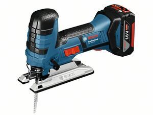 Aku kmitací pila Bosch GST 18 V-LI S Professional, nabíječka, 2x baterie, 06015A5104