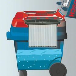 Vysavač na suché a mokré vysávání Bosch GAS 25 L SFC Professional, 0601979103