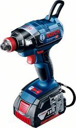 Aku rázový utahovák 1x5,0Ah + L-Boxx Bosch GDX 18 V-EC Professional, 06019B9107