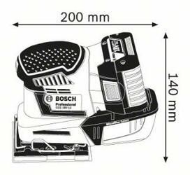 Aku vibrační bruska Bosch GSS 18V-10 Professional (2x aku + nabíječka), 06019D0201