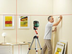 Samonivelační křížový laser Bosch PCL 10 Set, stativ, 0603008121