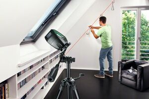 Samonivelační křížový laser Bosch PLL 2 Set, stativ, 0603663401