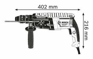 Vrtací kladivo Bosch GBH 2-28 F Professional, SDS-plus, L-BOXX, odsávání, 0611267603