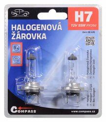 Žárovka 12V H7 55W PX26d blister 2ks COMPASS