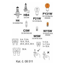 Žárovky box ŠKODA ROOMSTER H4 + FAB II. COMPASS