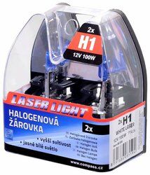 Žárovka 12V H1 100W P14,5s WHITE LASER 2ks COMPASS