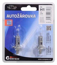 Žárovka 12V H1 100W P14,5s blister 2ks COMPASS