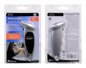Měřič tlaku pneumatik digitální SILVER COMPASS