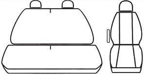 Autopotahy OPEL MOVANO, 3 místa, od r. 1999-2010, Dynamic žakar tmavý SIXTOL
