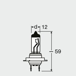 Žárovka OSRAM H7 12V 55 W PX26d, 64210NBL-HCB